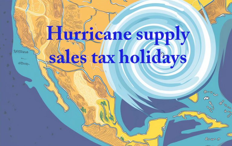 2024 hurricane supply sales tax holidays