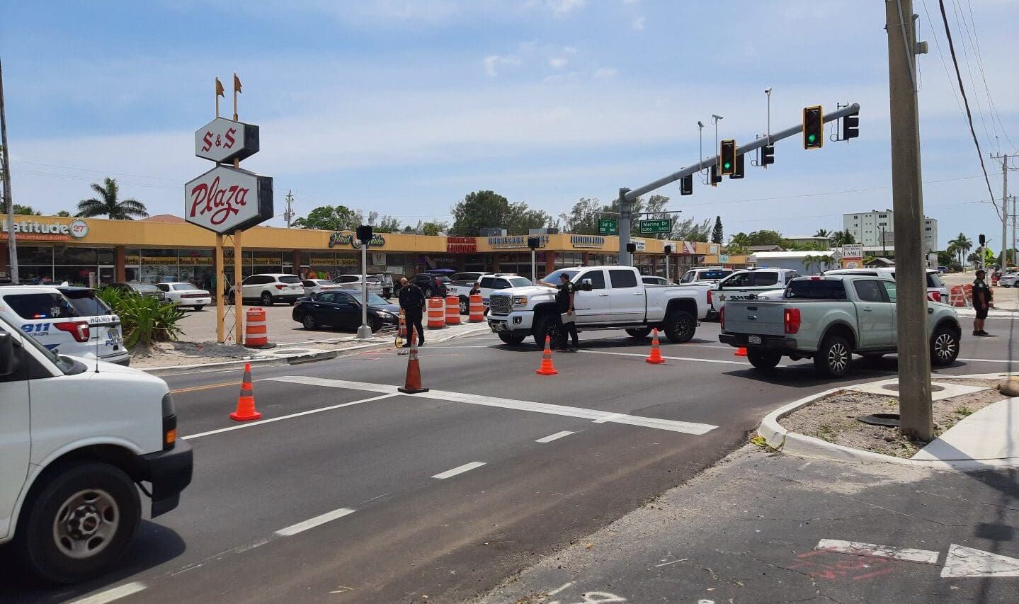 Pedestrians struck while crossing street