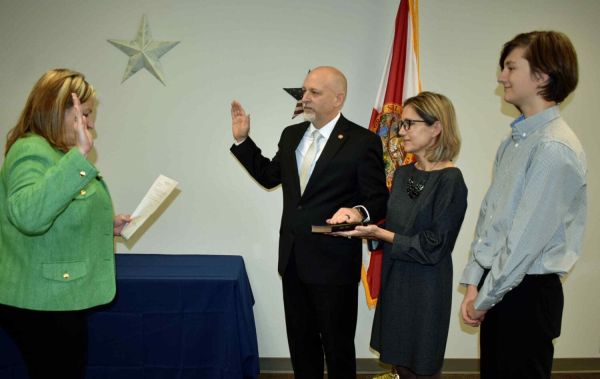 Farrington sworn in as elections supervisor