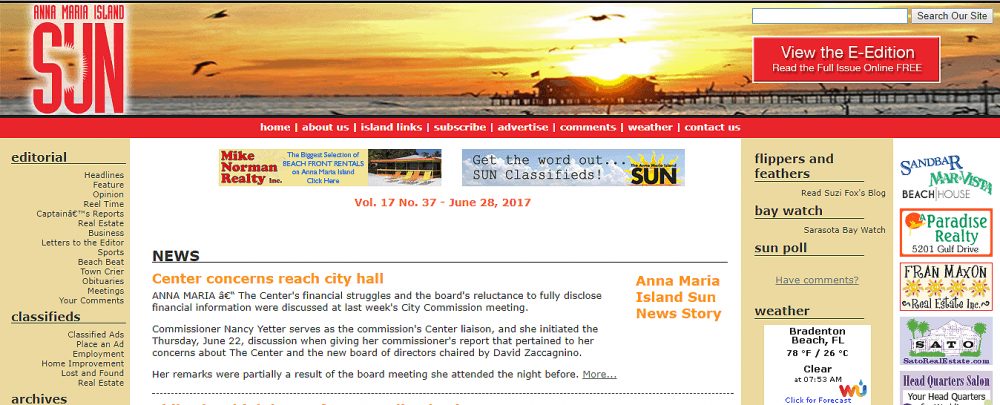 Former website June 28, 2017