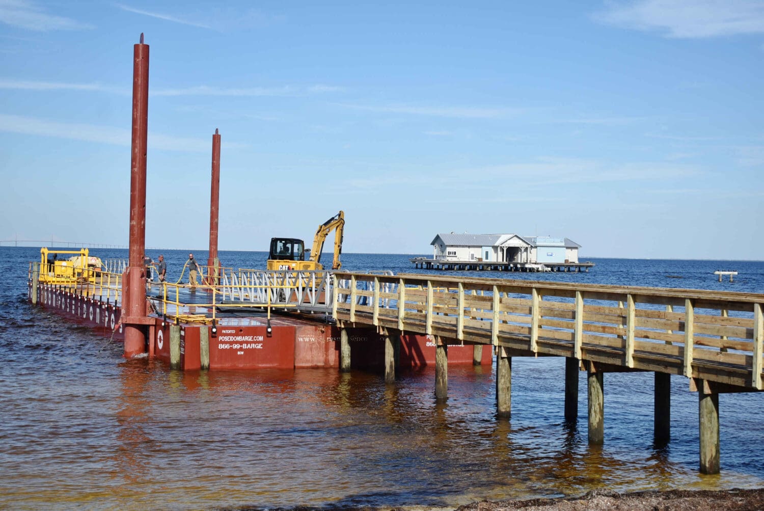 City Pier badly damaged, temporary ferry landing installed