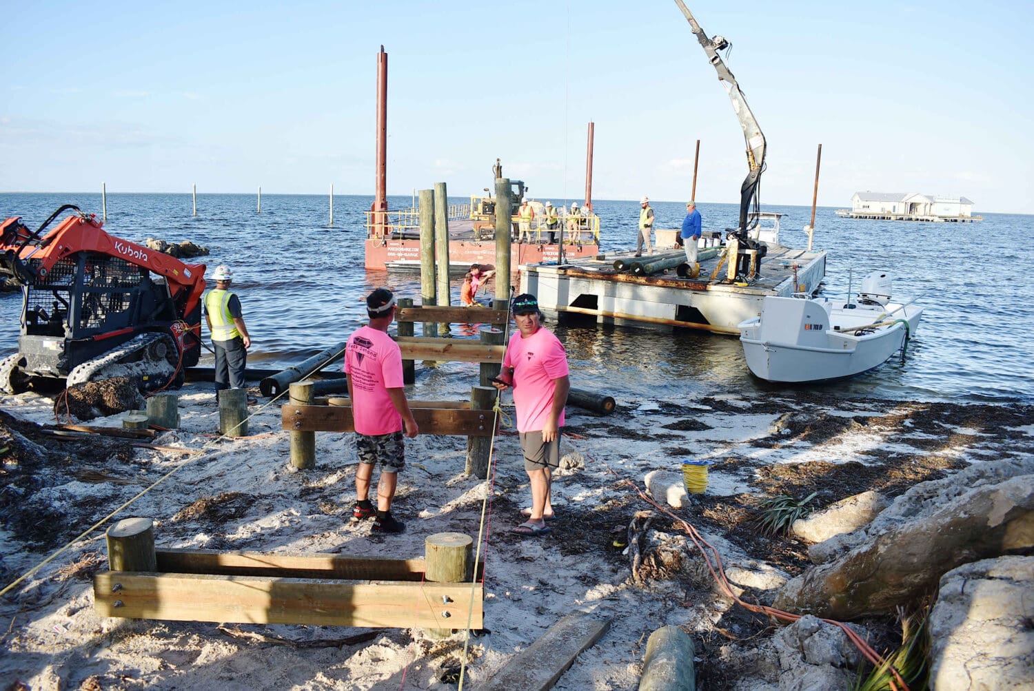 City Pier badly damaged, temporary ferry landing installed