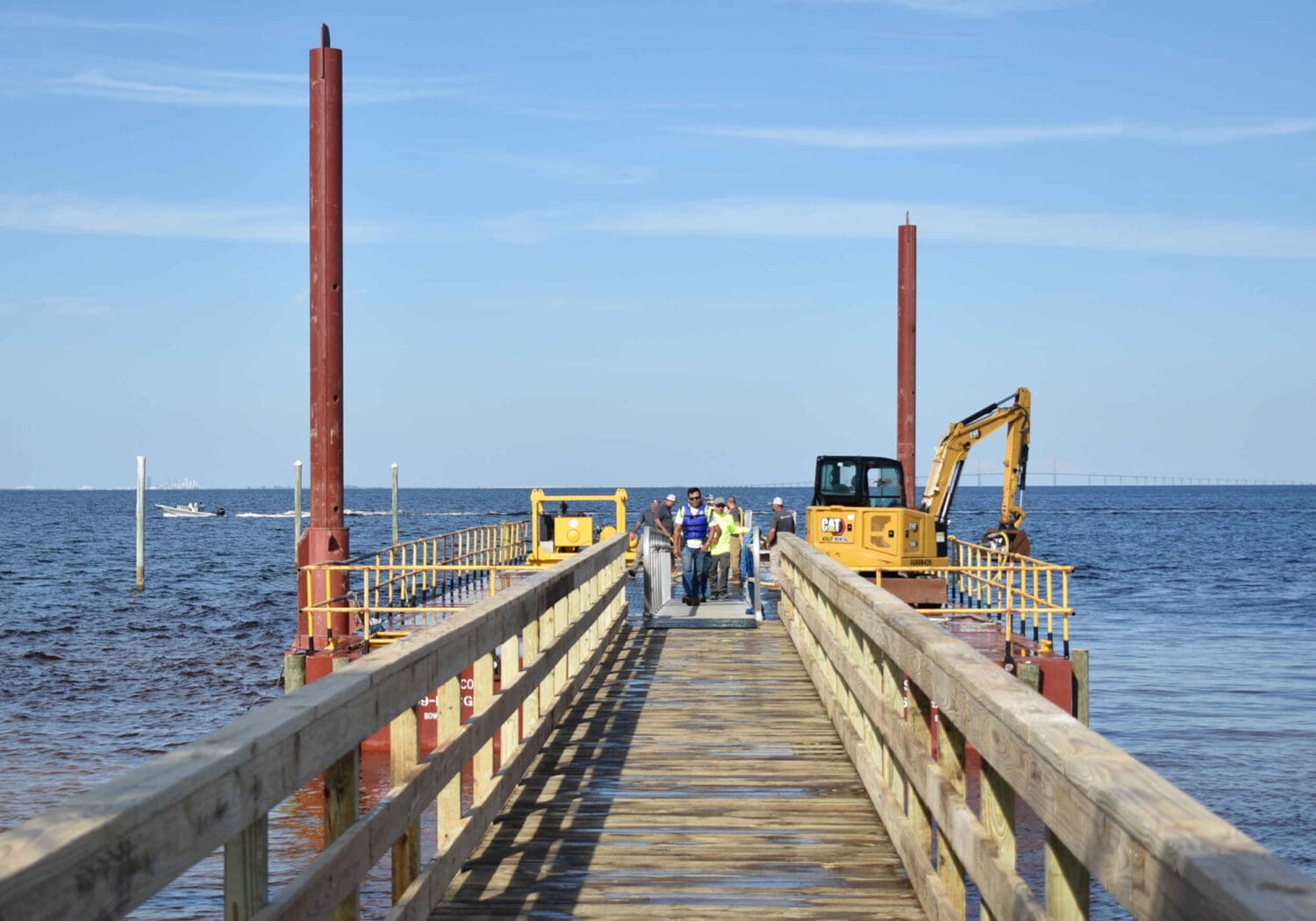 City Pier badly damaged, temporary ferry landing installed