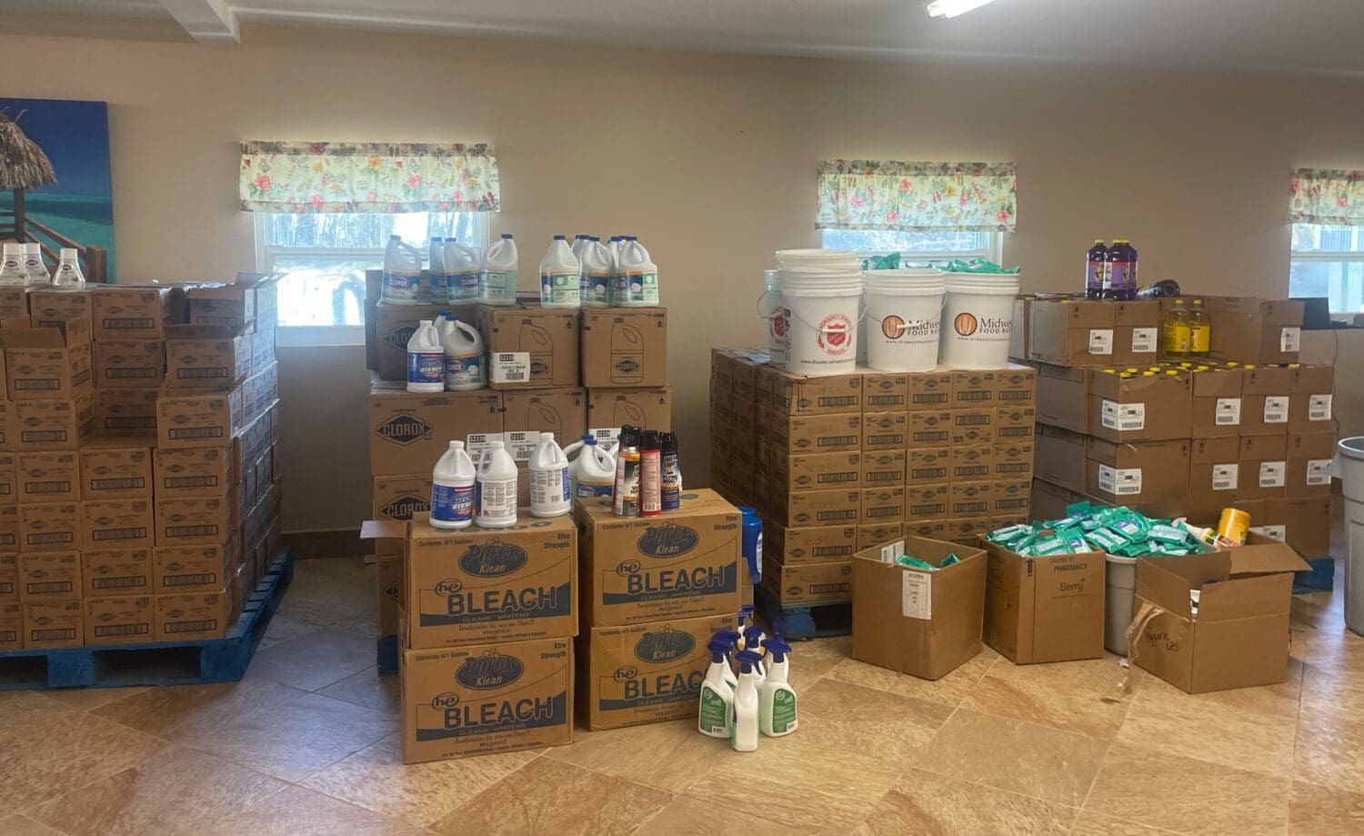 Supply distribution continues at Sunny Shores