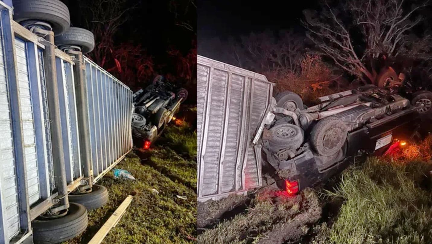 Beach horse trailer involved in collision