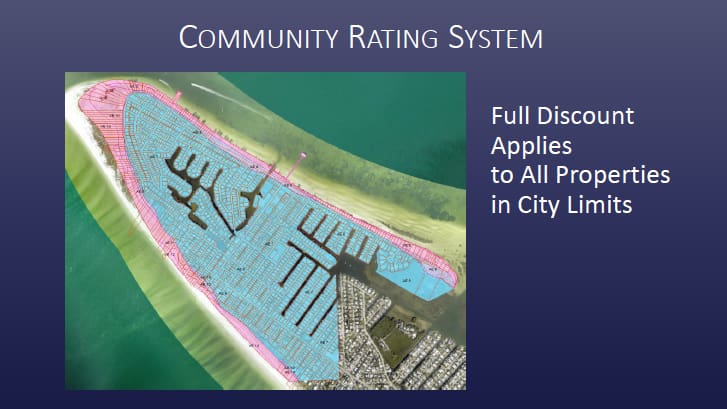 Improved CRS rating increasing flood insurance discounts