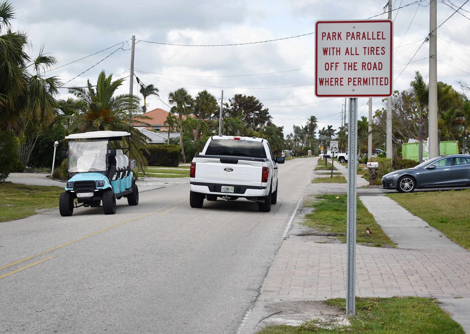 Officials address Key Royale Drive parking, speeding
