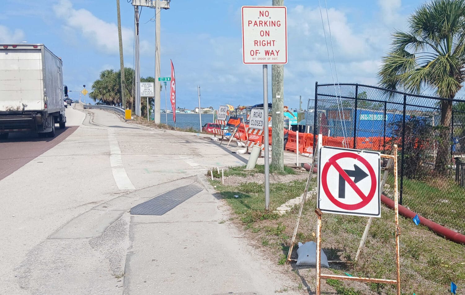 Utilities work, intersection closure continues near Cortez Bridge