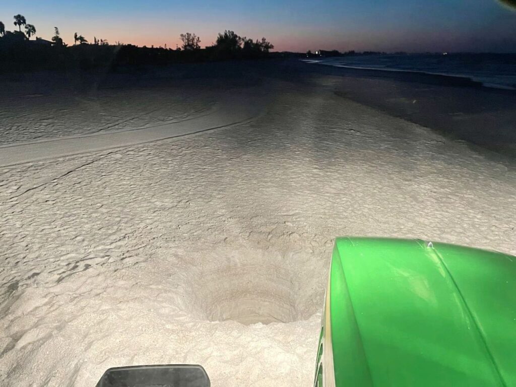Beach hole concerns deepen
