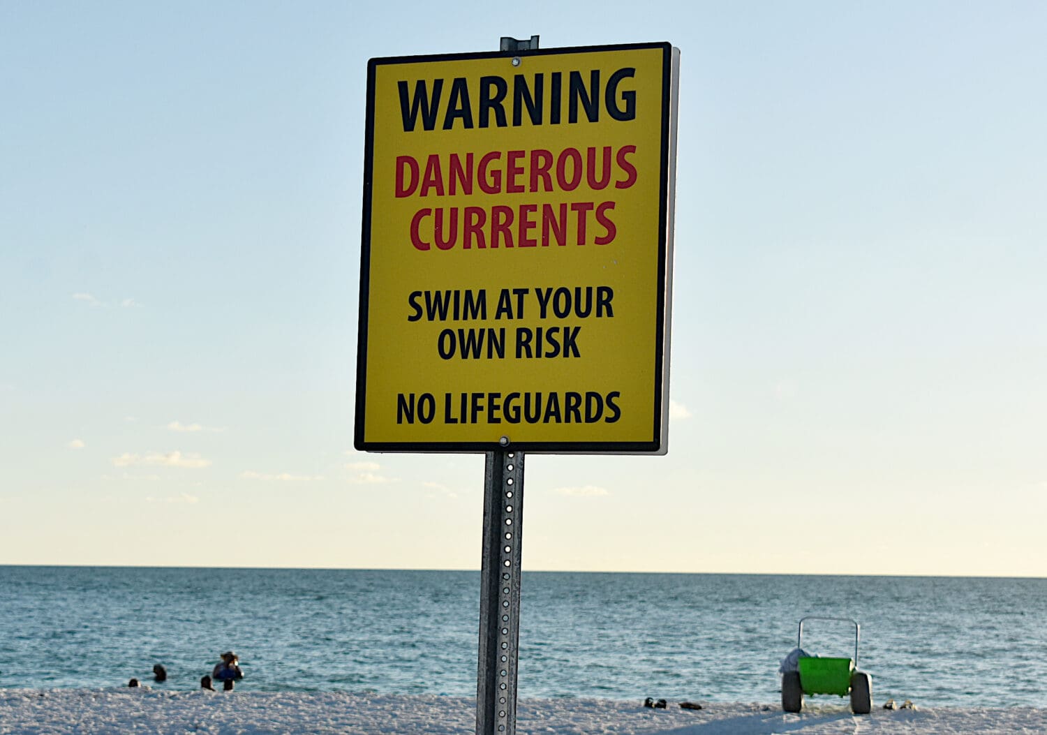 New signs address Bean Point swimming risks