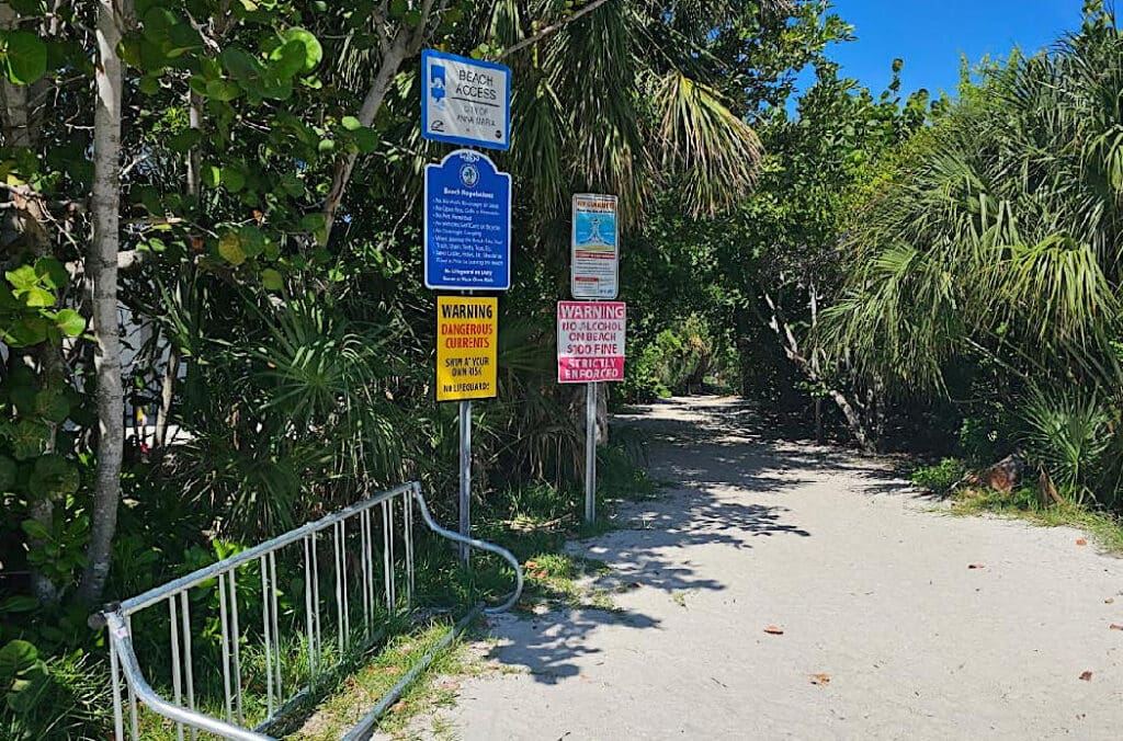 New signs address Bean Point swimming risks