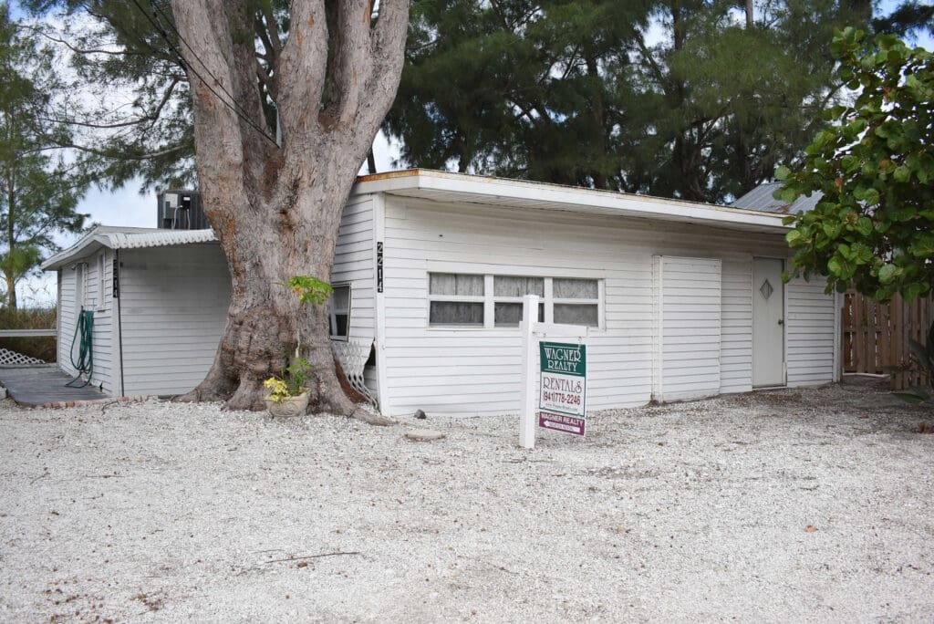 Beachfront property now vacant due to hurricane