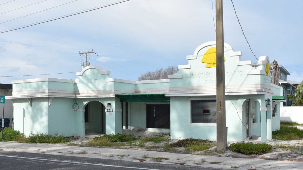 Beachfront property now vacant due to hurricane