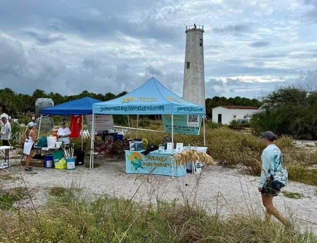 Volunteers clean up Egmont Key