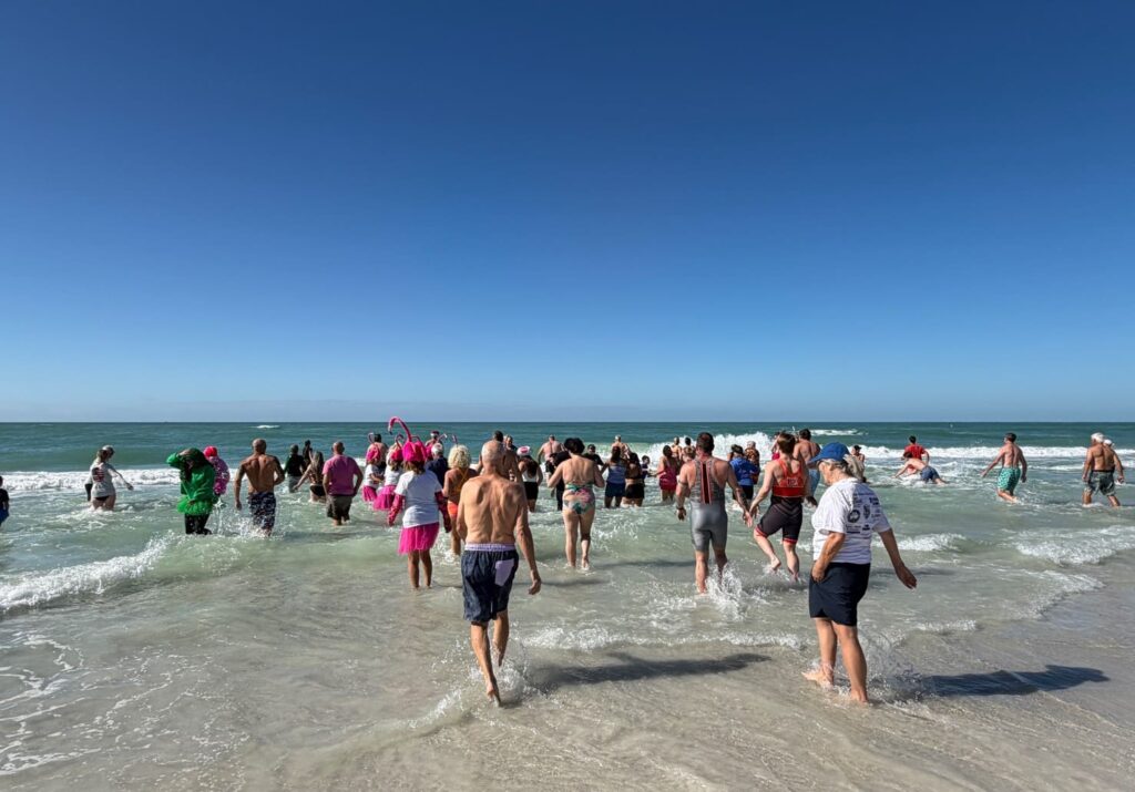 Taking the plunge at the Shamrock Shiver