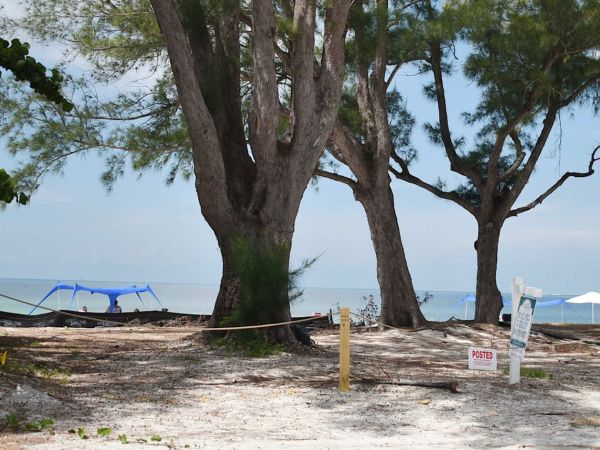 Beachfront property now vacant due to hurricane
