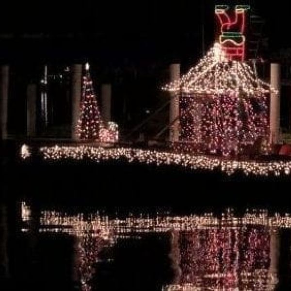 Bradenton Beach Christmas on Bridge Street Winning boat