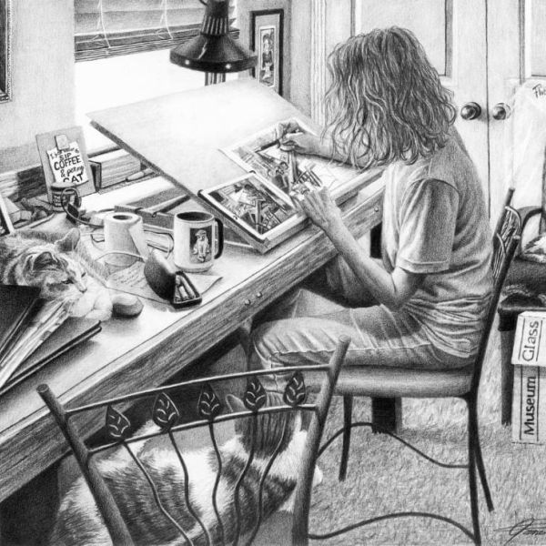 Featured artist impressive with pencil