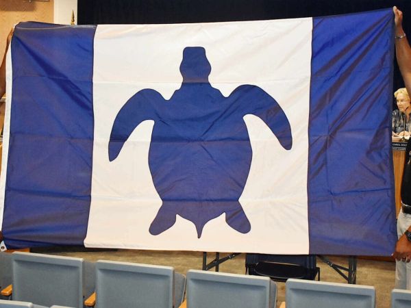 Mayor unveils new city flag