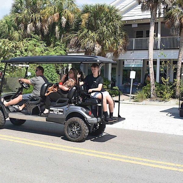 Rules of the road decals to be placed in rented golf carts