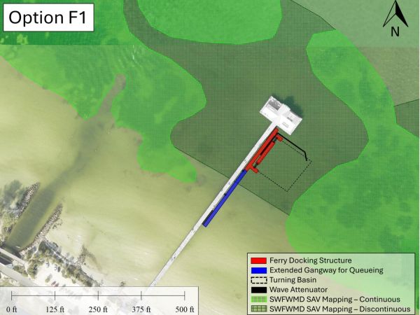 County defers to city on pier ferry plan