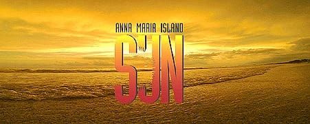 Anna Maria Island Sun sunset logo graphic