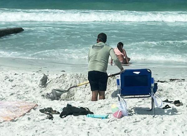 Beach hole concerns deepen