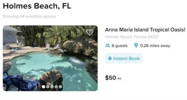 Pool, yard rentals prohibited