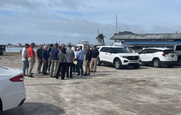County staff inspects Annie's Bait and Tackle