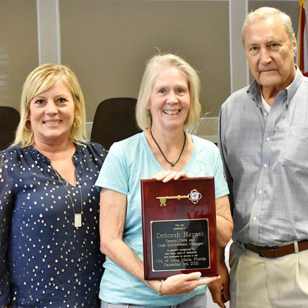 Anna Maria bids fond farewell to Debbie Haynes