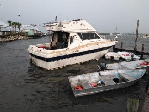 Vessels break free, threaten new dock