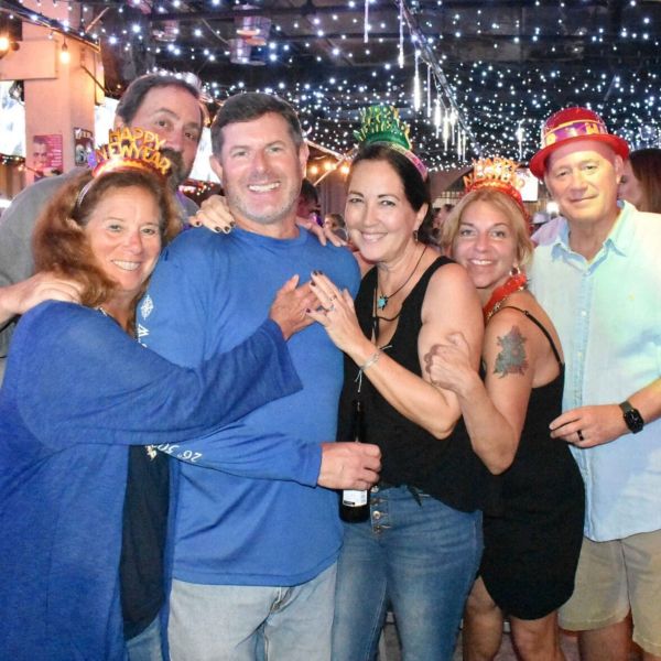 Bridge Street revelers usher in the new year