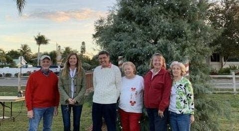 Holmes Beach tree lighting group