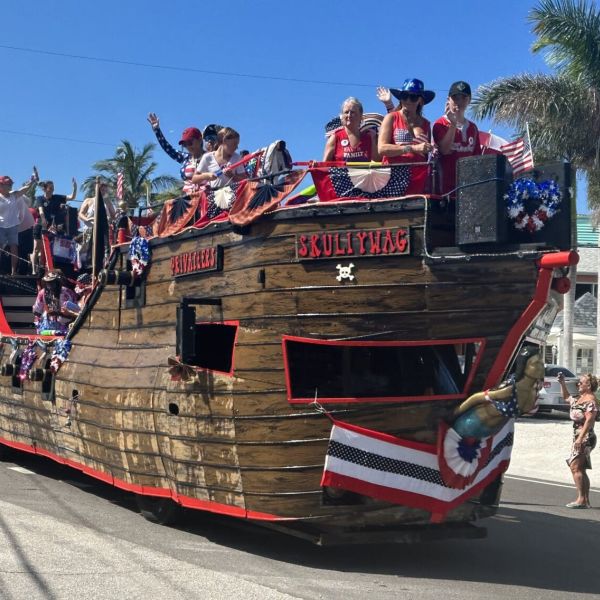 Fourth of July Parade wet, wild fun