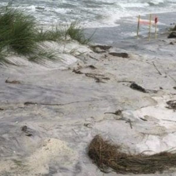 beach storm damage