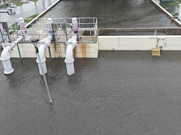 Sewage discharge continues