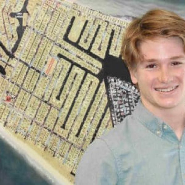 High school graduate serving as city intern