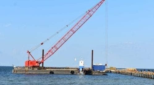 Pier repairs resume