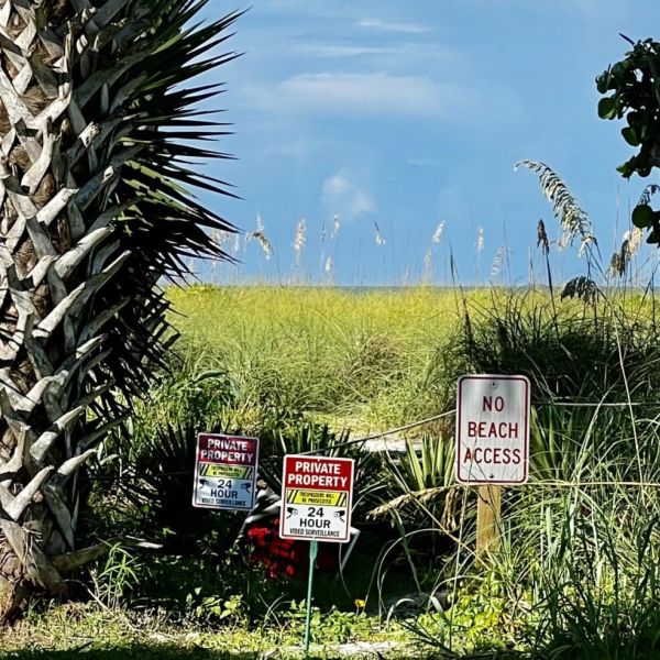 Beach access remains closed