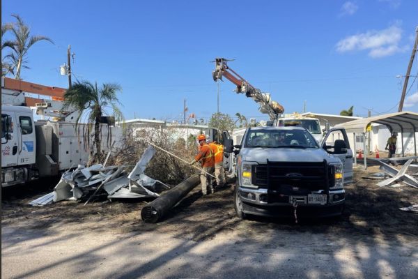 Canadian power crews work to restore electrical infrastructure in Sunny Shores