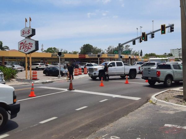 Pedestrians struck while crossing street