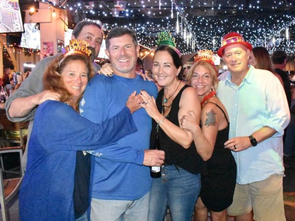 Bridge Street revelers usher in the new year
