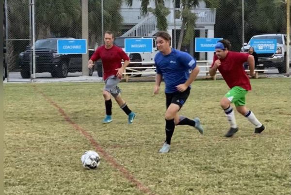 Goalkeepers hard at work on The Center pitch