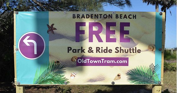 News banners help promote Old Town Tram