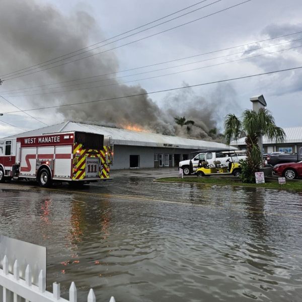 Lighting strikes two Holmes Beach businesses