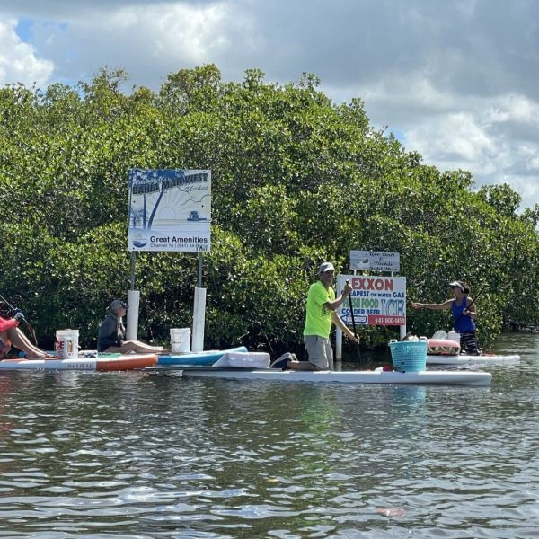 Volunteers clean up Bowlees Creek