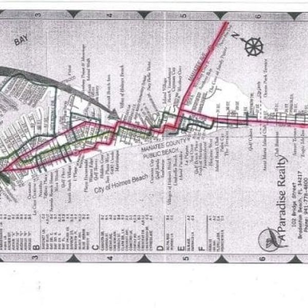 Holmes Beach golf cart low speed vehicle map