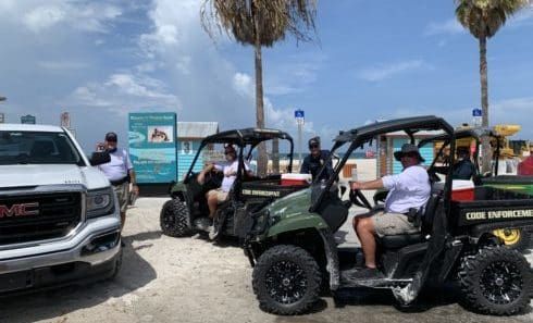 Muted July 4 celebrations at Manatee Beach