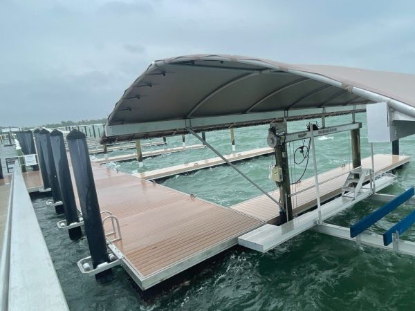 Dock floats missing after storm