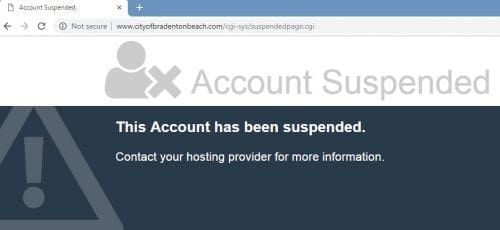 Bradenton Beach website screenshot